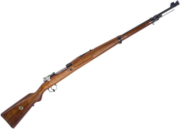 Picture of Used 1935 Brazilian Mauser Bolt-Action Rifle - 7x57mm Mauser, 29" Barrel, Blued, Walnut Stock, Iron Sights, Good Condition