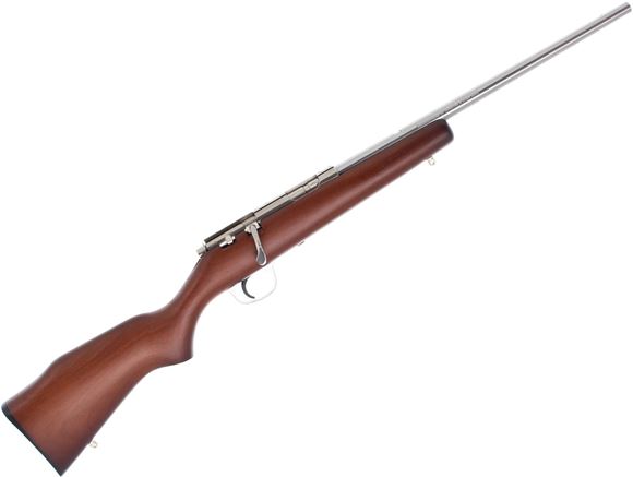 Picture of Used Marlin Model 915YS Single Shot Bolt-Action Rifle -  22 LR, 16" Barrel, Stainless, 12" LOP Wood Stock, Sights Removed, Very Good Condition