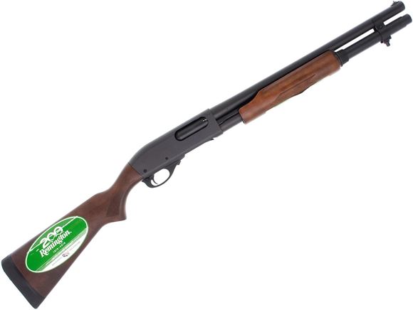 Picture of Used Remington Model 870 Hardwood Home Defense Pump-Action Shotgun - 12Ga, 3", 18-1/2", Matte Black, Dark Satin Hardwood Stock, 6rds, Single Bead Sight, Fixed Cylinder, NIB