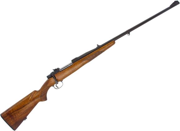 Picture of Used BRNO ZKK 600 Bolt-Action Rifle - Rebarreled to 9.3x62 26" Barrel, Blued, Walnut Stock, Iron Sights, Very Good Condition.