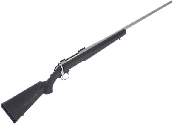 Picture of Used Ruger American Bolt-Action Rifle - 270 Win, 22" Barrel, Stainless, Black Synthetic Stock, Weaver Bases, 1x Mag, Good Condition