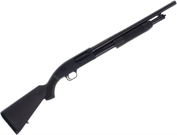Picture of Used Mossberg Maverick 88 Security Pump-Action - 12ga, 3", 18'' Barrel, Blued, Black Synthetic Stock, Soft Case, Excellent Condition