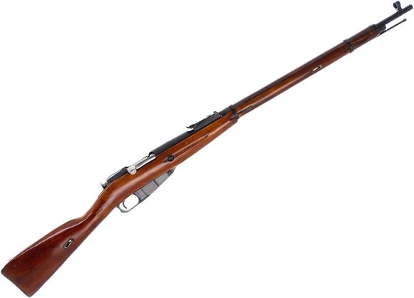 Picture of Used Mosin Nagant 91/30 Bolt-Action Rifle - 7.62x54R, 29" Barrel, Full Military Wood,1938 Tula Mfg, Box Included, Good Condition