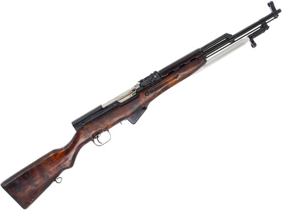 Picture of Used Siminov SKS Semi-Auto Rifle - 7.62x39, 20" Barrel, Blued, Full Military Wood Stock, Folding Bayonet, 1951 Tula Mfg, Good Condition