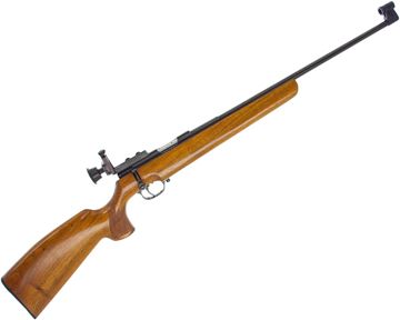 Picture of Used Walther KKJ-T Bolt-Action Rifle - 22 LR, 22" Barrel, Blued, Wood Stock, Single Shot, Walther Aperture Sights, Adjustable Trigger, Very Good Condition