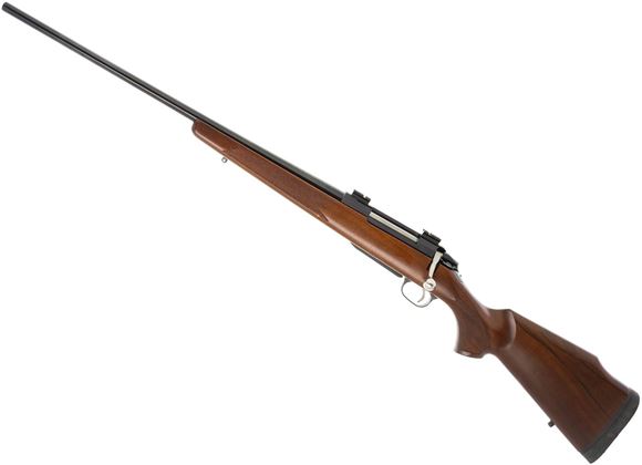 Picture of Used Tikka M695 Left Hand - 7mm Rem Mag, Blued 24" Barrel, Walnut Stock, One Mag, Limbsaver Recoil Pad, Weaver Base. Very Good Condition