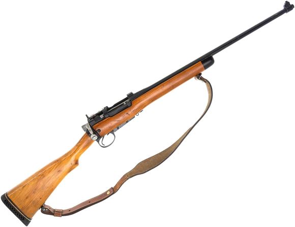 Picture of Used Lee Enfield No 4 Mk I* Bolt-Action 303 British, 25" Barrel, Sporterized, Parker Hale Rear Sight / Scope Mount, Leather Sling, 5rd Mag, Fair Condition