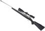Picture of Used Sako 85 Stainless Bolt-Action Rifle - 338 Win Mag, 20" Barrel, Synthetic stock, Zeiss Conquest 4.5-14x44 Rapid Z 800 Reticle, Radial Muzzle Brake (Dented), 2x Mags, Original Box, Stock is Sticky, Fair Condition