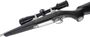 Picture of Used Sako 85 Stainless Bolt-Action Rifle - 338 Win Mag, 20" Barrel, Synthetic stock, Zeiss Conquest 4.5-14x44 Rapid Z 800 Reticle, Radial Muzzle Brake (Dented), 2x Mags, Original Box, Stock is Sticky, Fair Condition