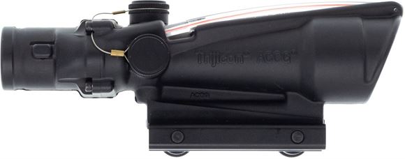 Picture of Used Trijicon ACOG TA11E Rifle Scope - 3.5x35, Red Chevron BAC 308 Reticle, with Original Case, Excellent Condition