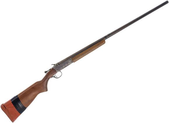 Picture of Used Cooey Sureshot Single-Shot Shotgun - 16ga, 30" Barrel with Full Choke, Worn Bluing, Wood Stock, Missing Front Bead Sight, Fair Condition