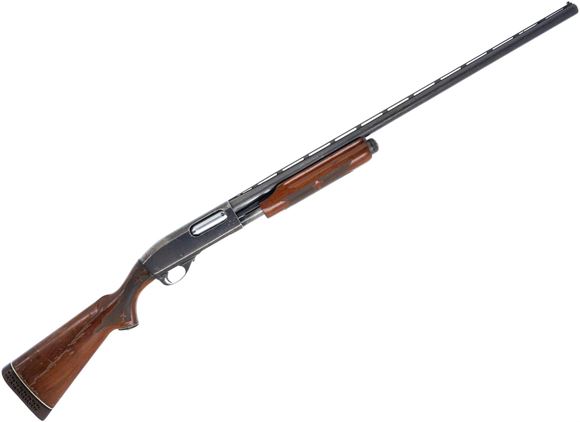 Picture of Used Remington 870 Wingmaster Magnum Pump-Action Shotgun - 12ga, 3" Magnum, 30" Barrel, Worn Bluing, Wood Stock, Bead Sights, Chokes (M, IC), Fair Condition
