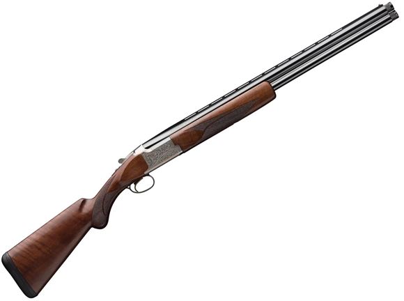 Picture of Browning Citori White Lightning Over-Under Shotgun - 28Ga, 3", 26",1/4" Vented Rib, High Polished Blued, Engraved Silver Nitride Receiver, Oil Finish Grade III/IV Walnut Stock, Ivory Bead Front Sights, Standard Invector Midas Chokes (F,M,IC)