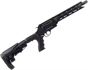 EGE Arms RV-TAC Double-Action Revolver Shotgun - 410ga, 3" Chamber, 9.5", Black Barrel And Receiver, Black Telescoping Stock With M-LOK Handguard, 5rds, Integral Scope Rail. — Reliable Gun