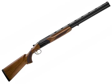 Akkar Churchill 206 Sporting Over-Under Shotgun - 12Ga, 3", 30", Wide Vented Rib, Blued Hardened Steel Receiver, High Select Grade Oil Finish Walnut Stock, Fiber Optic Front Sight, Extended Mobil Choke (F,IM,M,IC,C) — Reliable Gun