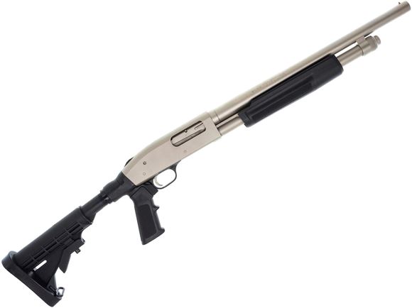 Picture of Used Mossberg 590A1 Flex Pump-Action Shotgun - 12Ga, 3" Chamber, 18.5" Barrel, Marinecote Finish, Flex Pistol Grip with Telescoping Stock, Fixed Cylinder Choke, Soft Case, Very Good Condition