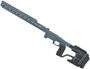 Picture of Used MDT ACC Elite Rem 700 SA Chassis, Right Handed, Titanium Blue, Rubber Buttstock Dampers, Custom Bar Rider, 3x Control Bridges, 1 Piece Internal Weight, MDT M-Lok 2 Round Shell Holder, Action Screw, Some Scratches Otherwise Very Good Condition