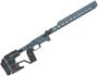 Picture of Used MDT ACC Elite Rem 700 SA Chassis, Right Handed, Titanium Blue, Rubber Buttstock Dampers, Custom Bar Rider, 3x Control Bridges, 1 Piece Internal Weight, MDT M-Lok 2 Round Shell Holder, Action Screw, Some Scratches Otherwise Very Good Condition