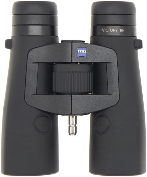 Picture of Used Zeiss Optics Victory RF Binoculars - 10x42mm, Matte Black, Ultra-FL-Type Lens, 15-2300 Meter Rangefinding, Original Box, Soft Case, Outdoorsman Tripod Mount, Excellent Condition