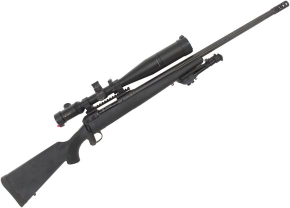 Picture of Used Savage Model 10 Bolt Action 308 Win, 24" Heavy Fluted Barrel w/Brake, Vortex Optics Viper 6.5-20x50mm Scope, Bubble Level, AccuTrigger, Harris Bipod, One Mag, Good Condition