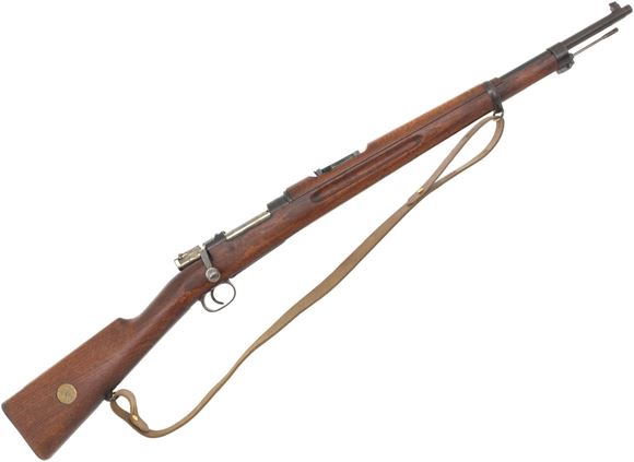 Picture of Used M38 Swedish Mauser 96 Bolt Action Rifle, 6.5x55mm, 24" Barrel W/Sights, Full Military Wood Stock, Number Matching, Sling, Good Condition