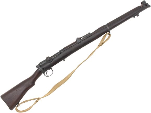 Picture of Used Lee Enfield SHT22 IV* Bolt Action Rifle, 22lr, 25" Barrel W/Sights, Full Military Wood Stock, 1918 Manufacture, Canvas Sling, 1 Mag, Good Condition