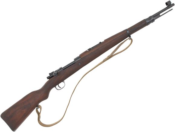Picture of Used Yugo Mauser 98 M24/47 Bolt Action Rifle, 8mm Mauser, 24" Barrel W/Sights, Full Military Stock, Leather Sling, Number Matching, Good Condition