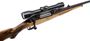 Picture of Used BRNO ZKK 600 Bolt-Action Rifle - 30-06 Sprg, 24" Barrel, Black Cerakote Finish, Walnut Monte Carlo Stock, Jena ZF4 (E. German Zeiss) 4x Riflescope w/ #4 Reticle, Pop-up Rear Sight & Iron Sights, Set Trigger, 1967 Mfg, Very Good Condition