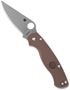 Picture of Spyderco Knives - Para Military 2 Lightweight - 3.47" CPM 15V Folding Blade, Brown FRN Handle, Plain Edge, Full-Flat Grind, Origin USA, Sprint Run. Limited Edition
