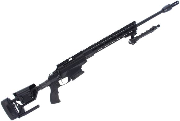 Picture of Used Tikka T3X Tactical A1, Bolt-Action Rifle - 223 Rem, 24" Barrel w/Tuner Muzzle Brake, M-LOK Fore-End & Folding Stock w/Adjustable Cheek Piece, Full Aluminum Bedding, Full length Optic Rail, 1 Magazine, Bipod, Very Good Condition