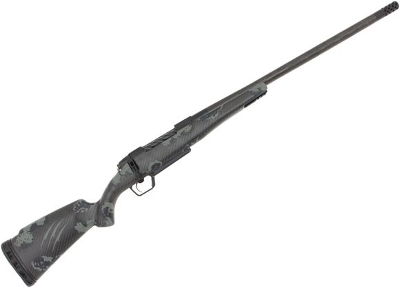 Picture of Fierce Firearms Carbo Rogue XP Bolt-Action Rifle - 7mm PRC, 22", C3 Carbon Barrel, 5/8-24 Threaded, Black Cerakote Stainless Receiver 1:8" Twist, Forest Rogue C3 Carbon Stock, Radial Brake, 70 Deg Bolt Throw, Trigger Tech Primary Pro Curved, 3rds.