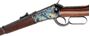 Picture of Used Chiappa 1892 Lever-Action Rifle - 44 Mag, 20" Blued Barrel, Case Hardened Receiver, Iron Sights, Saddle Ring, Hardened Adhesive Residue on Left Side of Receiver, Otherwise Very Good Condition