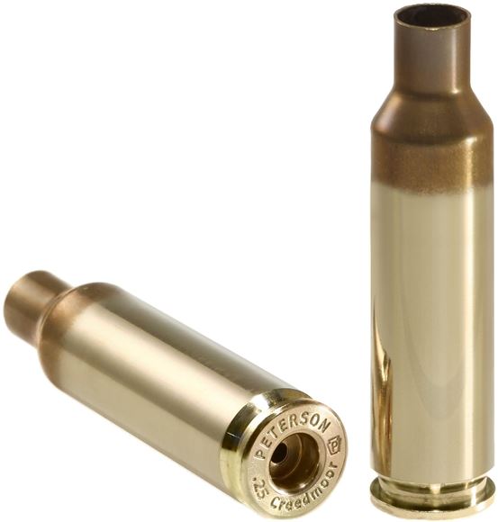 Picture of Peterson Cartridge - 25 Creedmoor, Unprimed Brass, Large Rifle Primer, 50ct
