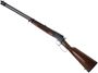 Picture of Used Browning BL-22 Grade II Rimfire Lever-Action Rifle - 22 LR, 20", Polished Blued, Scroll Engraving, Gloss Gr.II Black Walnut Stock w/Straight Grip, 15rds, Steel Blade Front & Folding, Dings on Stock and Front Barrel Band, Otherwise Very Good Condition