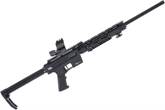 Picture of Used Derya TM-22 Semi-Auto Rifle - 22LR, 20" Barrel, Black Aluminuim Receiver, 10" M-LOK Handguard, Fixed Stock, Red Dot, 2x10rnd Mags, Very Good Condition