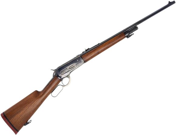 Picture of Used Winchester 1886 Lever-Action Rifle - 45-70, 22'' Round Barrel, Worn Bluing, Repaired Walnut Stock w/ Fitted Buttpad, Iron Sights, 1905 Mfg, Very Good Condition