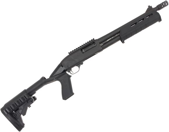 Picture of Used Can-Am Grizzly Pump-Action Shotgun - 12ga, 3", 12.5" Barrel, Picatinny Rail, Pistol Grip Stock w/Shotshell Holder, Side Saddle Shell Holder, QD Sling Mount, Magpul Forend, Breacher Choke, Good Condition