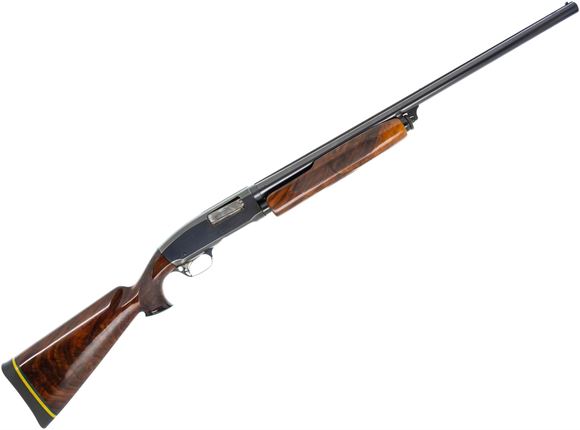 Picture of Used Remington Model 31 Pump-Action Shotugn - 12ga, 2 3/4" Chamber, 26" Barrel w/ Fixed Skeet Choke & Solid Rib, Blued, Custom Walnut Stock, Deleted Safety, Includes 28" Barrel w/ Fixed Full Choke, Very Good Condition