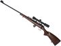 Picture of Used CZ452-2E ZKM Lux Left-Handed Bolt-Action Rifle - 22LR, 24.5" Barrel, Blued, Walnut Stock, Burris Droptine 22LR 2-7x35mm Riflescope, Adjustable Iron Sights, 1x10rnd Mag, Sling, Very Good Condition