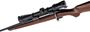 Picture of Used Tikka M695 Left Handed Bolt-Action Rifle - 300 Win Mag, 24'' Barrel with Radial Muzzle Brake, Blued, Walnut Stock with Limbsaver Buttpad, Bushnell Elite 4200 2.5-10x, 1x Mag, Pitting on Barrel, Good Condition