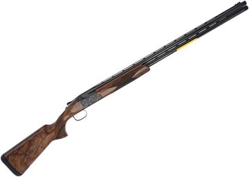 Picture of Browning Citori 825 Belmont High-Grade Under Shotgun - 12Ga, 3", 32", Vented Rib, Polished Blued, Gold-Enhanced Engraved Receiver, Grade IV Gloss Oiled Walnut Stock, HiViz Pro-Comp Front Sight And Ivory Mid-Bead, Hard Case, Invector-DS Extended Chokes (F,
