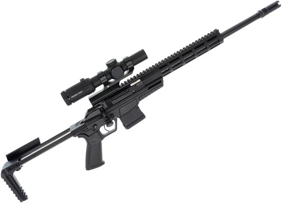 Picture of Used CZ 600 Trail Bolt-Action Rifle - 223 Rem, 16.5" Barrel, Black, Collapsible PDW Stock, Primary Arms 1-6x ACSS Predator Scope, Surefire Warcomp Flash Hider, 1x Mag, Very Good Condition