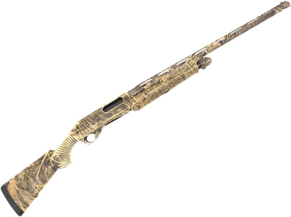 Picture of Used Benelli Nova Pump-Action Shotgun - 12Ga, 3-1/2", 28" Barrel w/Fiber Optic Sight, Field Stock,  Advantage Max-4 Camo, Chokes (IC, M, F), Fair Condition