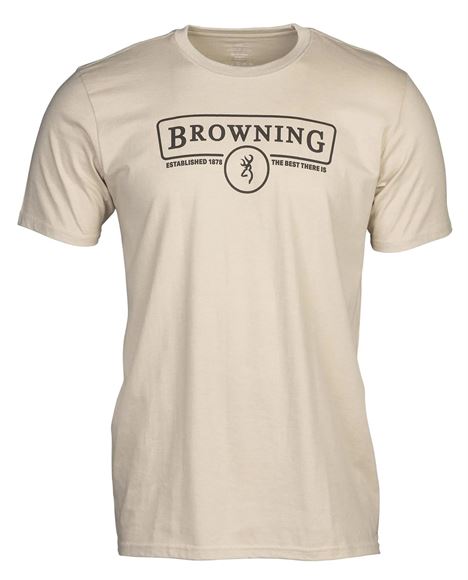Picture of Browning Outdoor Clothing- Contour T-Shirt, Tan, 2XL